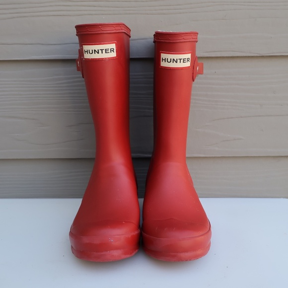 Hunter Original Kids Red Rain Boots Size 13 Waterproof - Picture 2 of 9